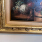 German Artist L.V. Strauss Oil painting on Canvas, Genre Scene, Framed