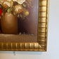 Vintage Floral Still Life Oil Painting Roses Signed Framed Classic Bouquet
