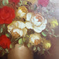 Vintage Floral Still Life Oil Painting Roses Signed Framed Classic Bouquet