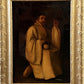 Antique 19c. Oil Painting Monk Portrait by E.C. Edson Gilt Frame Religious Art