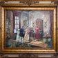 M. Vidiella (Europe 20C) Oil painting on canvas, Genre Scene, Amazing Frame