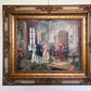 M. Vidiella (Europe 20C) Oil painting on canvas, Genre Scene, Amazing Frame