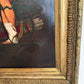 Antique 19c. Original Oil Painting French school Huntress, Signed, Gild Frame