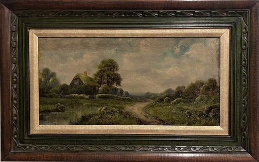 Edwin Cole (British 1868–1935) Antique 19c. Oil painting on canvas, Landscape