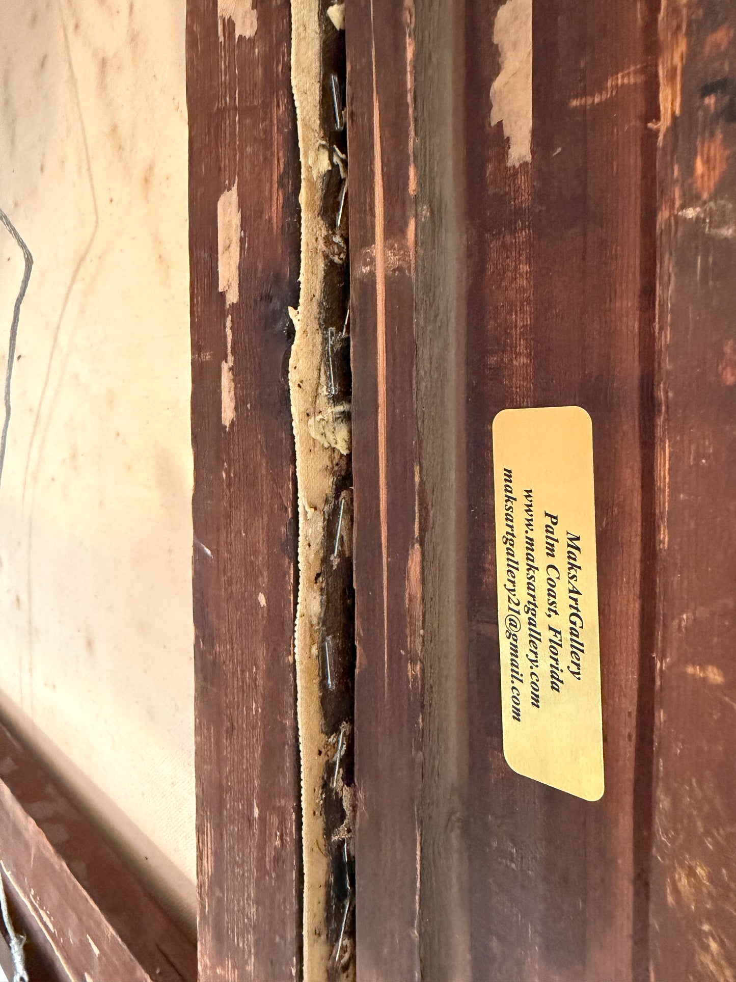 Antique 19c. Original Oil Painting French school Huntress, Signed, Gild Frame