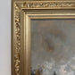 Vintage Paris Street Scene Oil Painting Panthéon Gilt Frame Impressionist
