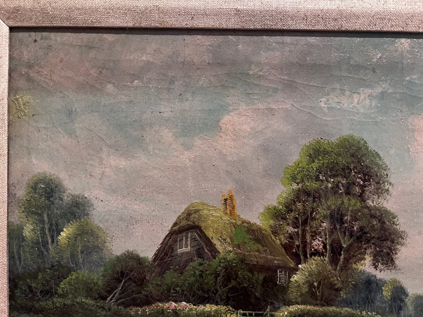 Edwin Cole (British 1868–1935) Antique 19c. Oil painting on canvas, Landscape