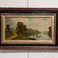 Edwin Cole (British 1868–1935) Antique 19c. Oil painting on canvas, Landscape