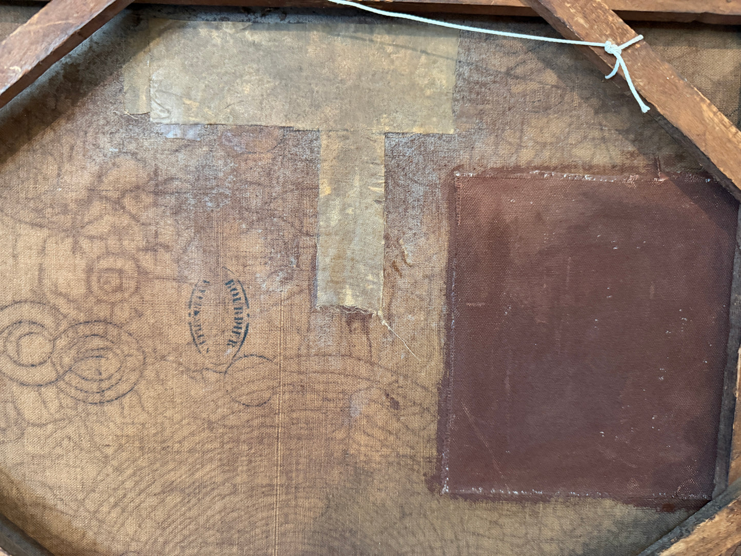 1899 Irma Vauthier Antique Oil Painting European Genre Scene by Gilt Frame