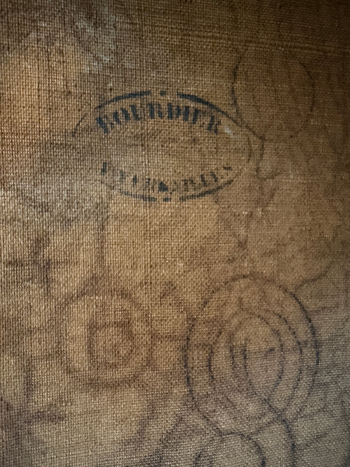 1899 Irma Vauthier Antique Oil Painting European Genre Scene by Gilt Frame