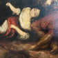 Italian Artist Fortuny Antique 19th c. oil painting on canvas, Genre scene