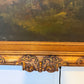 C. Patin Huge Vintage European Cityscape/ Landscape Oil Painting Gilt Frame