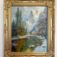 Landscape by Andrey Matvieiev (b. 1988) Original Oil Painting on board, Framed