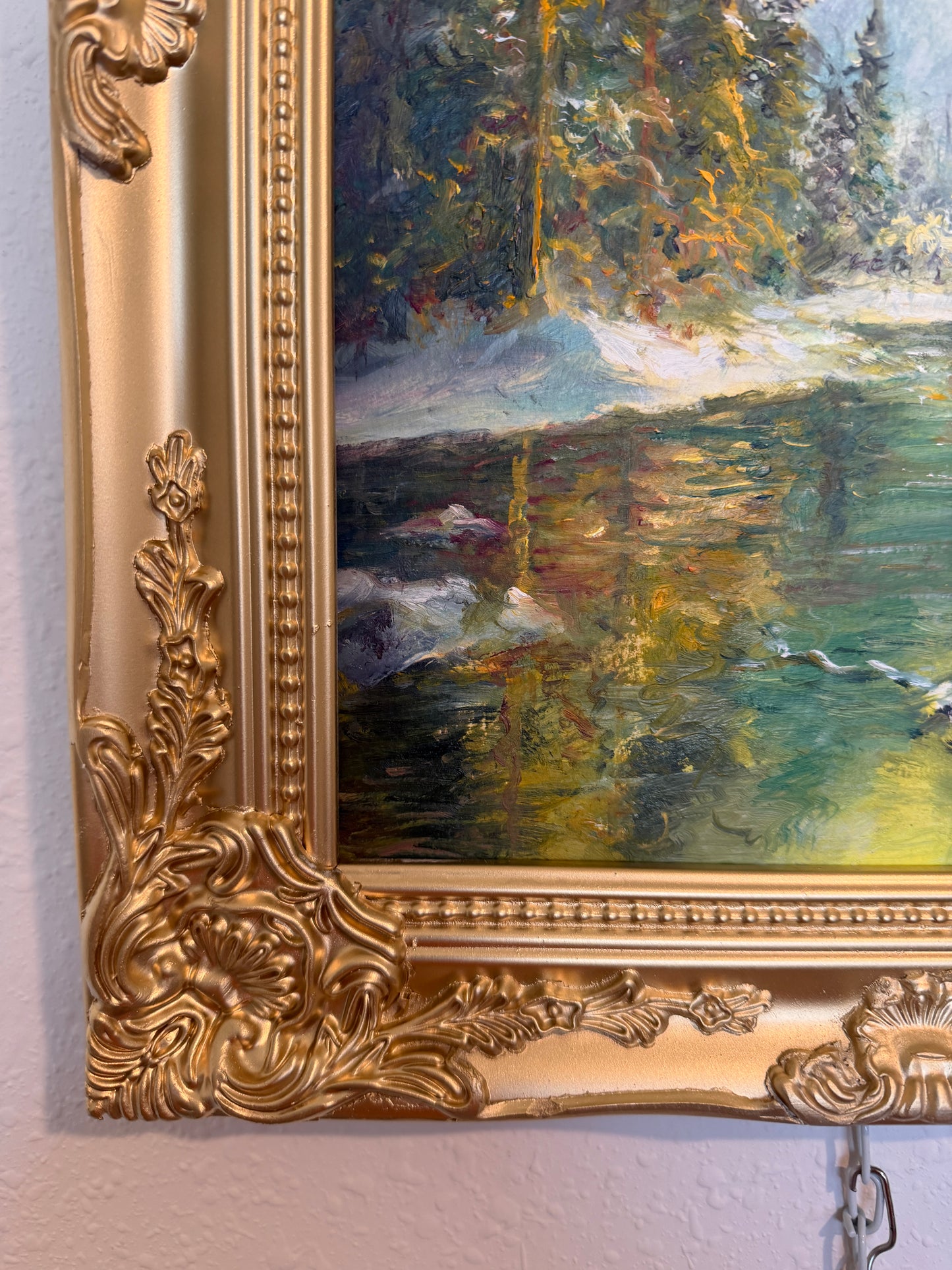 Landscape by Andrey Matvieiev (b. 1988) Original Oil Painting on board, Framed