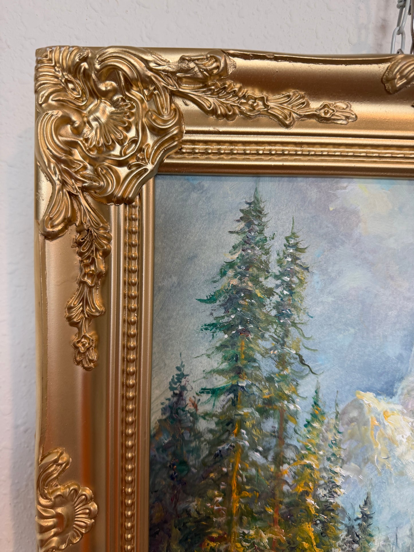 Landscape by Andrey Matvieiev (b. 1988) Original Oil Painting on board, Framed