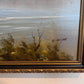 K.Roche Original Signed Oil Painting on Canvas Landscape, Ducks, Framed