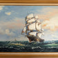 Ambrose Original Oil Painting Tall Ship at Sea Maritime Nautical Ocean Seascape