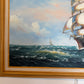 Ambrose Original Oil Painting Tall Ship at Sea Maritime Nautical Ocean Seascape