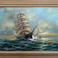 Preston Willis - Original Marine Oil Painting Tall Ship Nautical Seascape