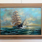 Preston Willis - Original Marine Oil Painting Tall Ship Nautical Seascape