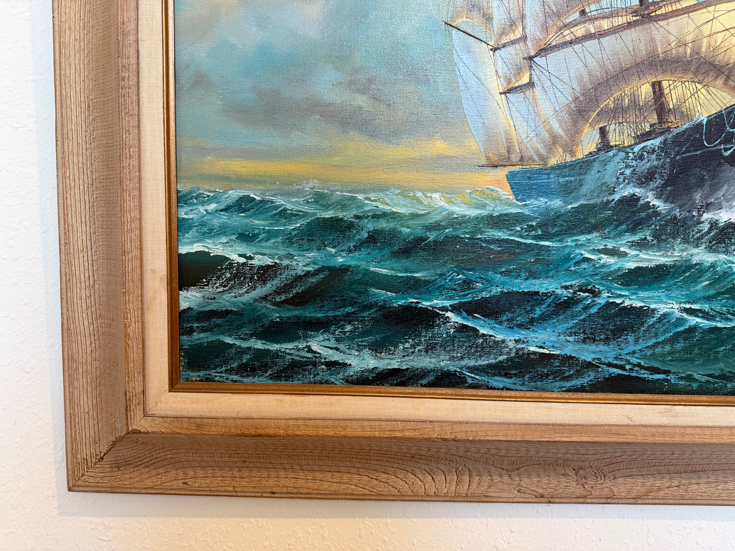 Preston Willis - Original Marine Oil Painting Tall Ship Nautical Seascape