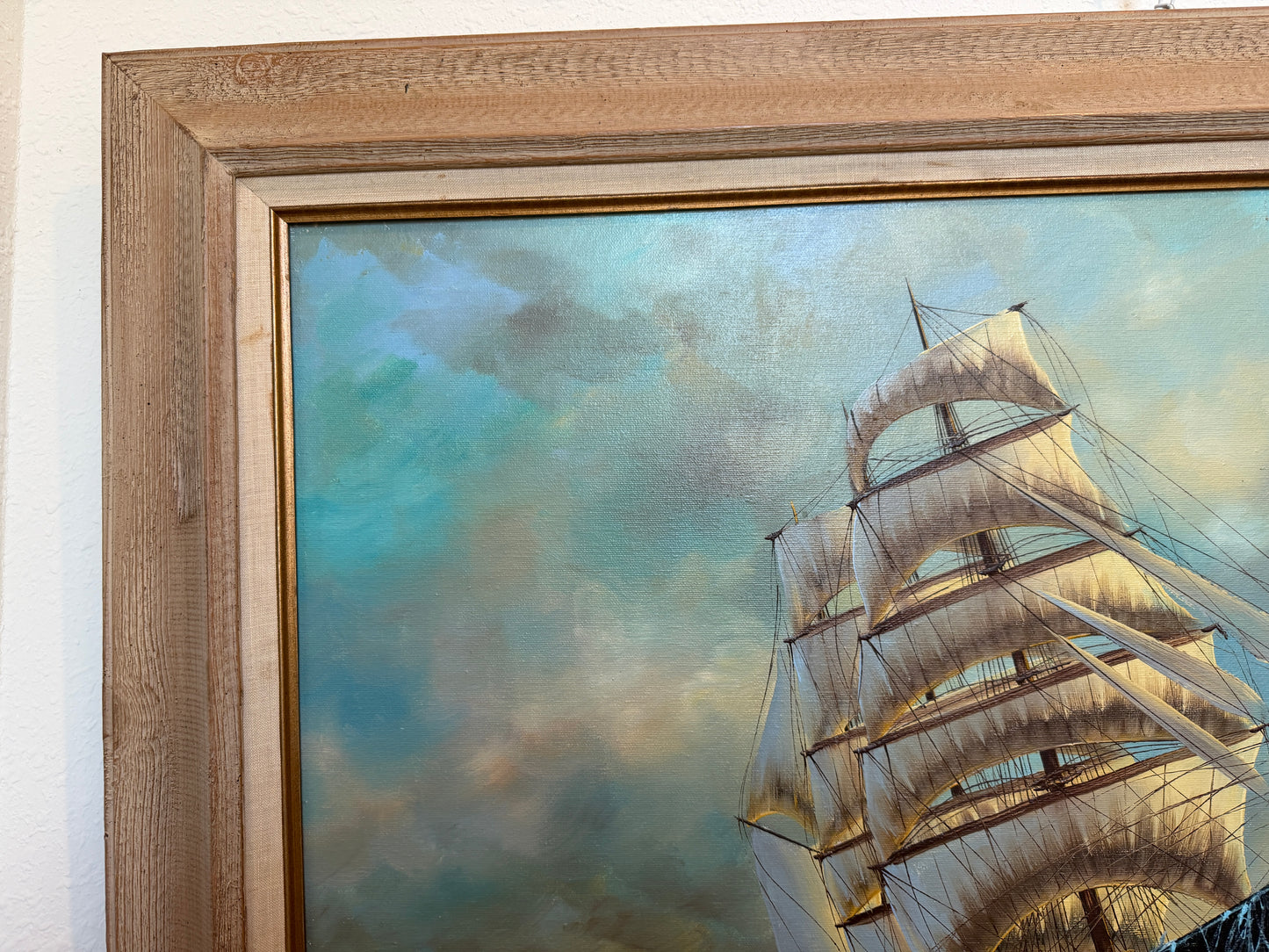 Preston Willis - Original Marine Oil Painting Tall Ship Nautical Seascape