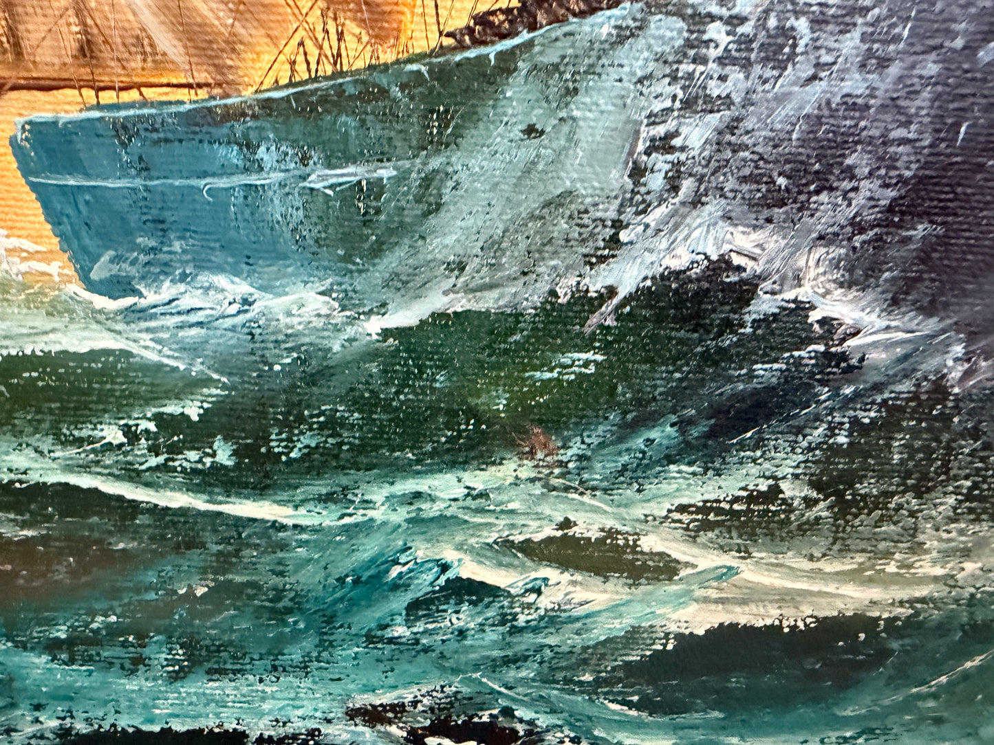 Preston Willis - Original Marine Oil Painting Tall Ship Nautical Seascape