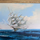 Listed Artist Hewett JACKSON 1914-2007, seascape Original oil painting on canvas