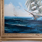 Listed Artist Hewett JACKSON 1914-2007, seascape Original oil painting on canvas