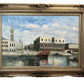Remington Large oil painting on canvas cityscape, Italy Venice, Piazza San Marco