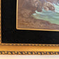 Vintage Original Maritime Oil Painting – Signed, Rocky Coast Waves Seascape