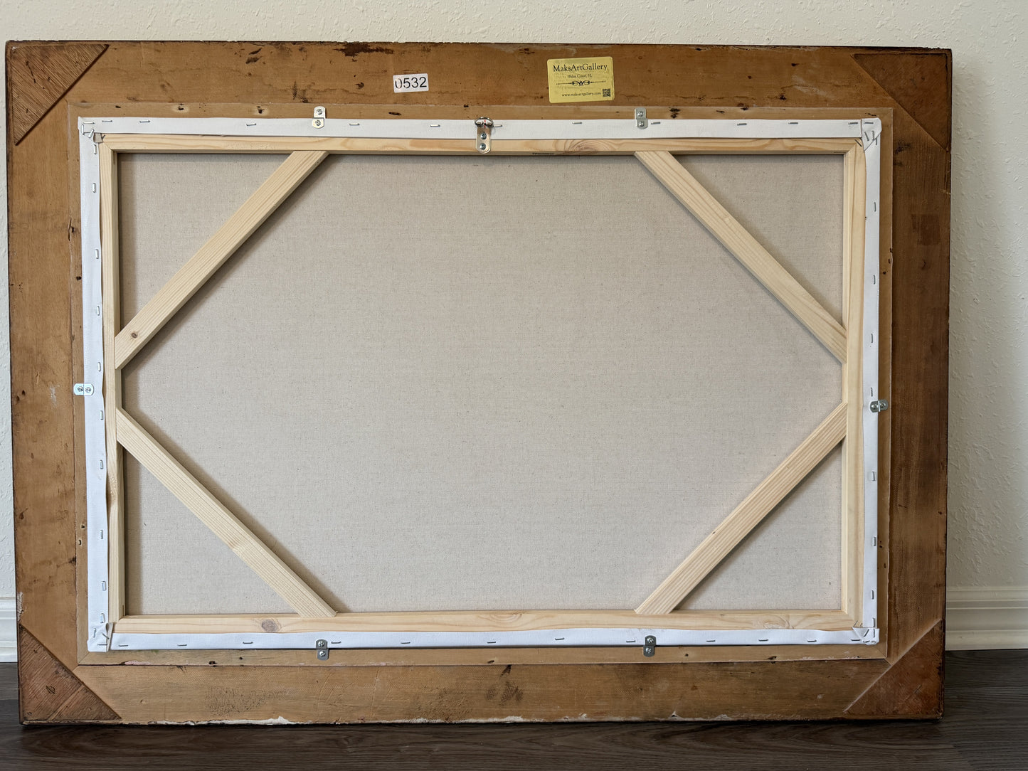 Original Oil Painting, English Fox Hunt Scene with Riders, Horses & Hounds