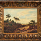 Antique original 19th Century English School Pastoral Landscape, Signed, Framed