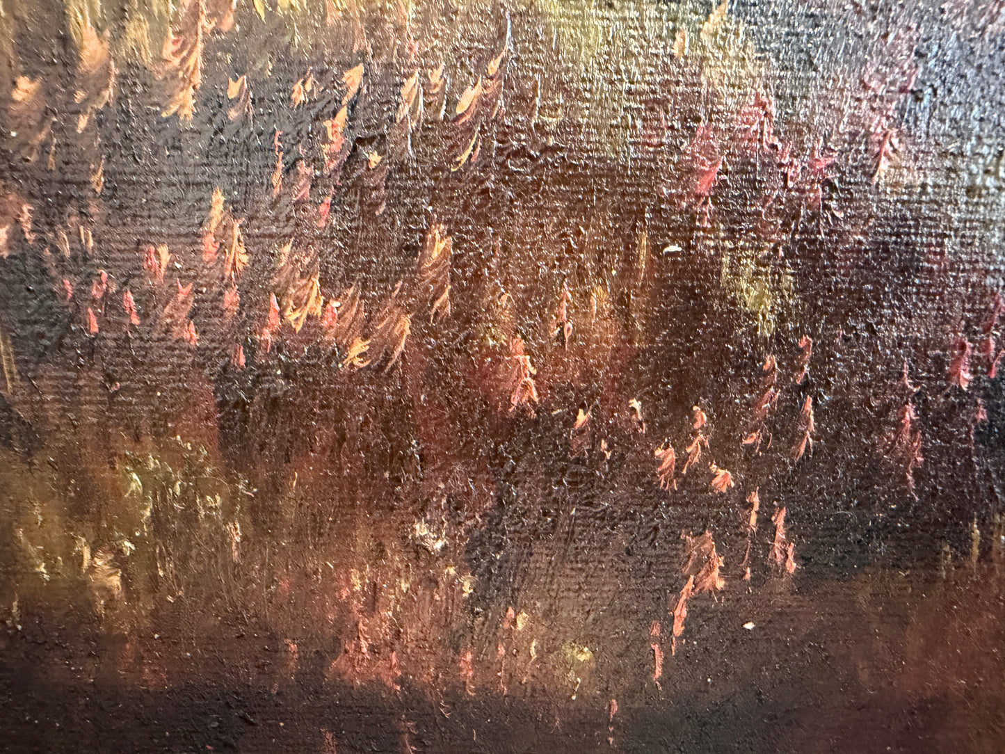 Antique original 19th Century English School Pastoral Landscape, Signed, Framed