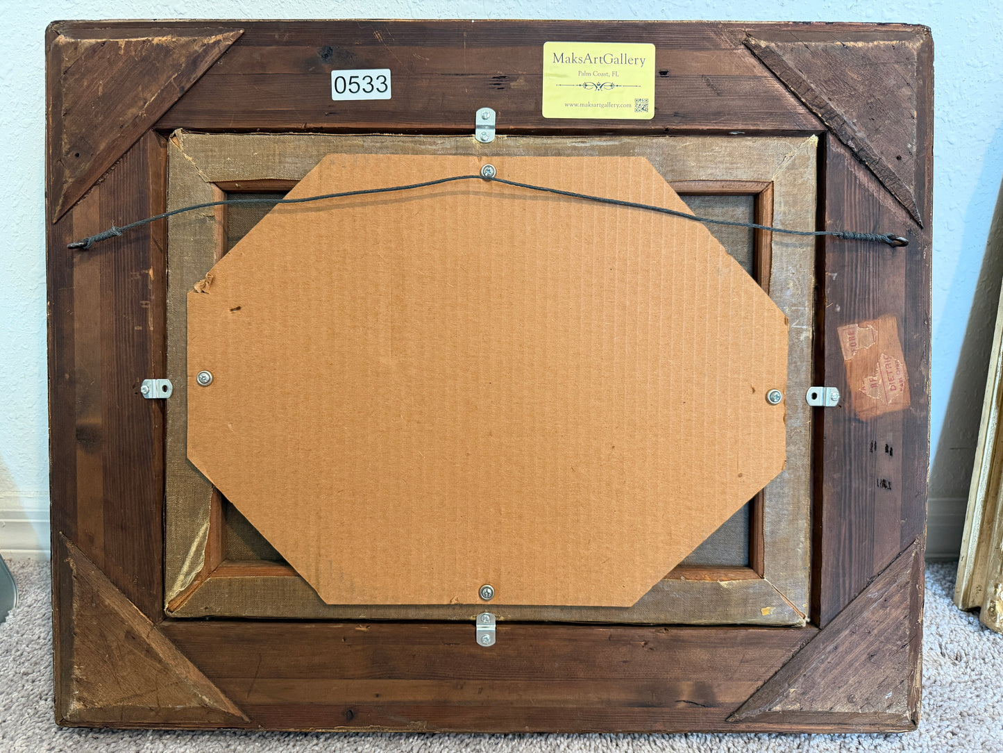 Antique original 19th Century English School Pastoral Landscape, Signed, Framed