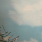 Listed Artist Hewett Jackson Original Oil Painting | Tall Ship Seascape | Framed