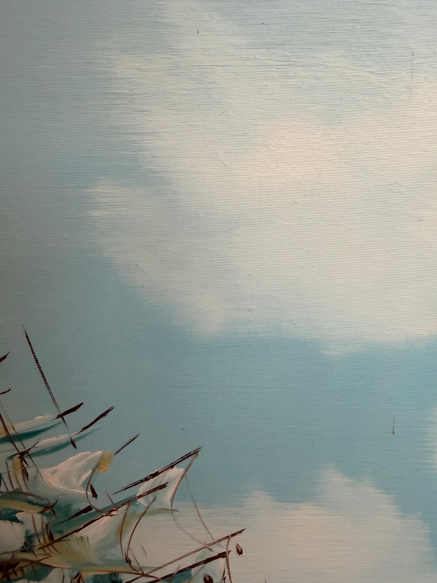 Listed Artist Hewett Jackson Original Oil Painting | Tall Ship Seascape | Framed