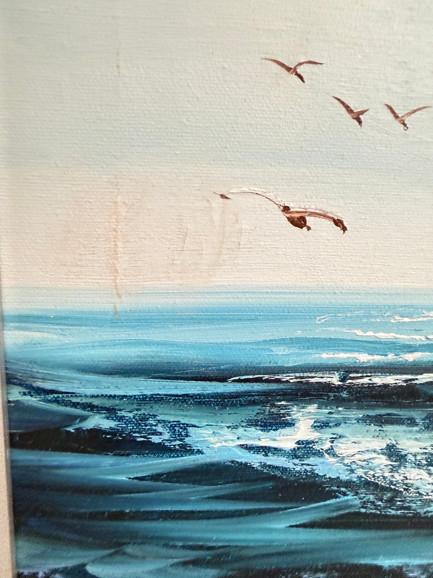 Listed Artist Hewett Jackson Original Oil Painting | Tall Ship Seascape | Framed