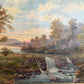 1907 American-Sweden Artist Gustav W. Leufstedt 1867-1909 Antique Landscape Art