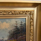 1907 American-Sweden Artist Gustav W. Leufstedt 1867-1909 Antique Landscape Art
