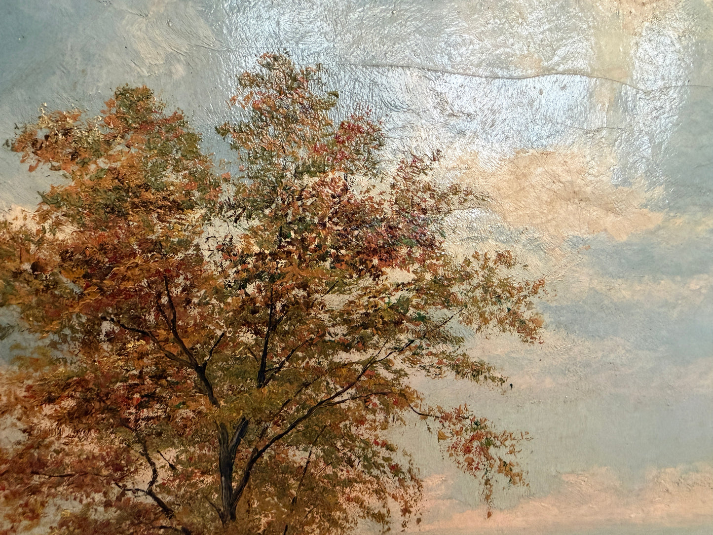 1907 American-Sweden Artist Gustav W. Leufstedt 1867-1909 Antique Landscape Art