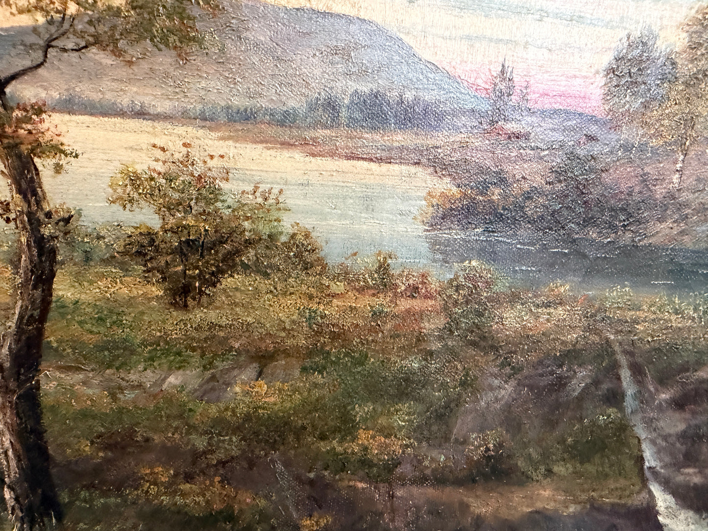 1907 American-Sweden Artist Gustav W. Leufstedt 1867-1909 Antique Landscape Art