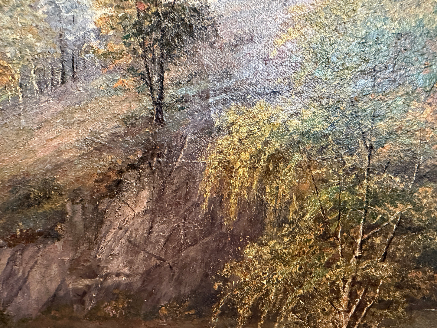 1907 American-Sweden Artist Gustav W. Leufstedt 1867-1909 Antique Landscape Art