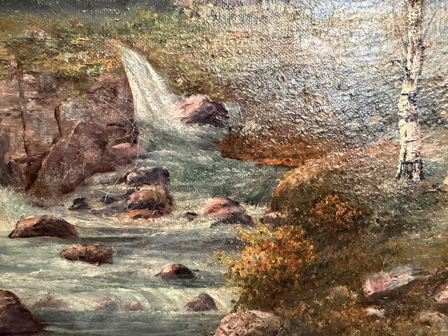 1907 American-Sweden Artist Gustav W. Leufstedt 1867-1909 Antique Landscape Art