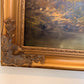 Josef Benda (German b.1937) Large Oil on canvas Painting Landscape Gold Frame