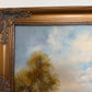Josef Benda (German b.1937) Large Oil on canvas Painting Landscape Gold Frame