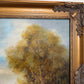 Josef Benda (German b.1937) Large Oil on canvas Painting Landscape Gold Frame