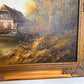 Josef Benda (German b.1937) Large Oil on canvas Painting Landscape Gold Frame