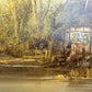 Josef Benda (German b.1937) Large Oil on canvas Painting Landscape Gold Frame