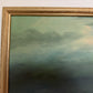 Large Vintage Nautical Oil Painting Signed Dramatic Sailing Ship Seascape